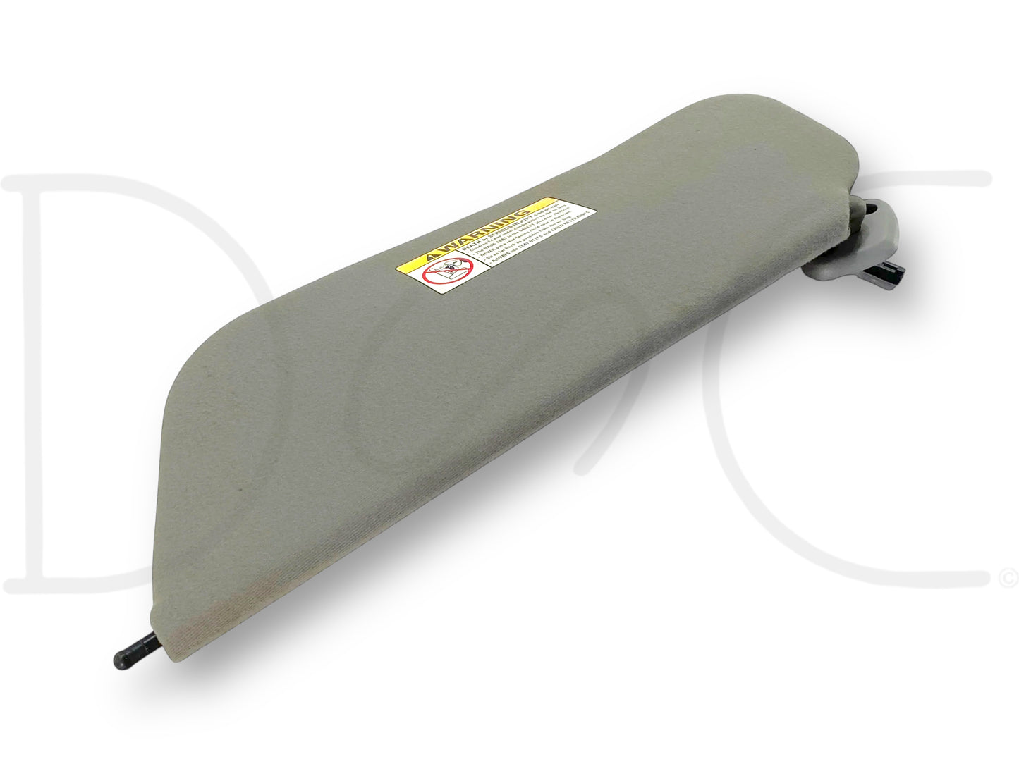 99-01 Ford F250 F350 RH Right Passenger Sun Visor Gray Cloth W/ Lighted Mirror