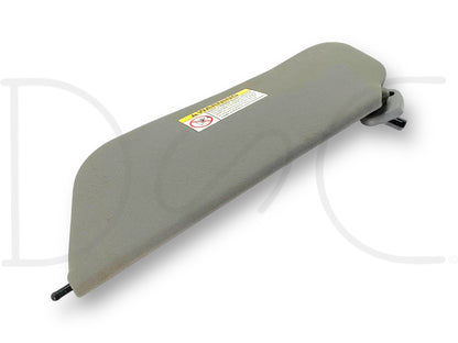 99-01 Ford F250 F350 RH Right Passenger Sun Visor Gray Cloth W/ Lighted Mirror