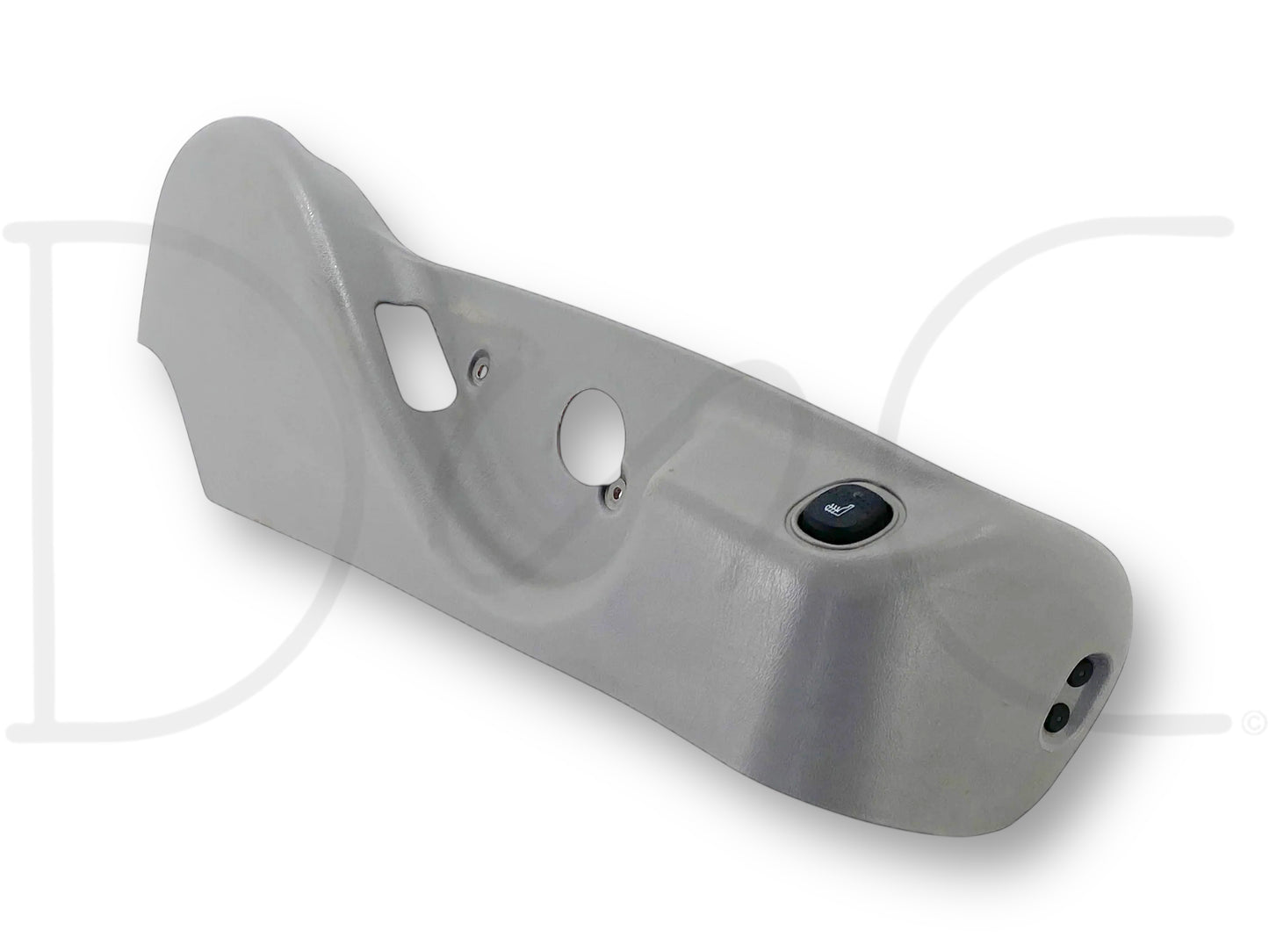 99-07 Ford F250 F350 RH Right Passenger Manual Seat Side Trim Heat Switch Bezel Gray