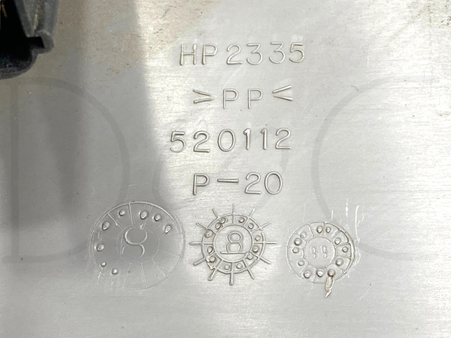 99-07 Ford F250 F350 RH Right Passenger Manual Seat Side Trim Heat Switch Bezel Gray