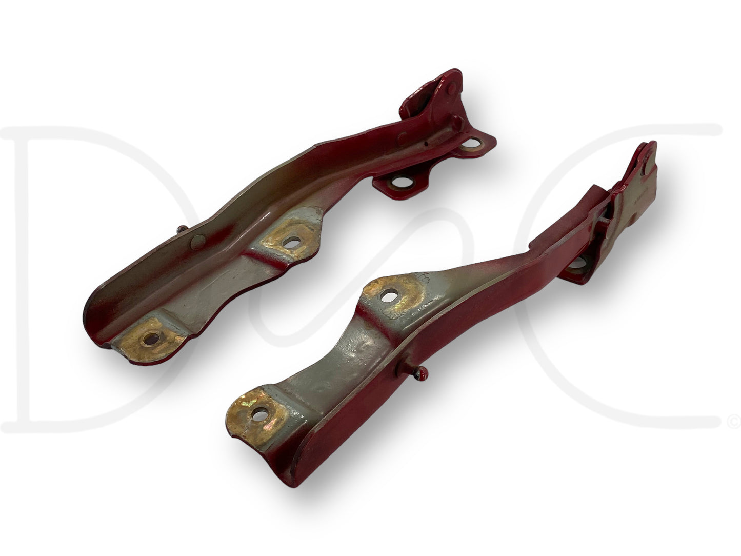 99-07 Ford F250 F350 Super Duty Hood Hinge Set Red Hood Hinges OE RH LH Pair