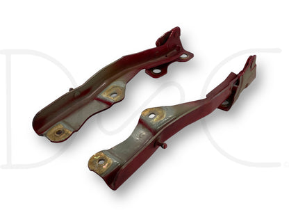 99-07 Ford F250 F350 Super Duty Hood Hinge Set Red Hood Hinges OE RH LH Pair