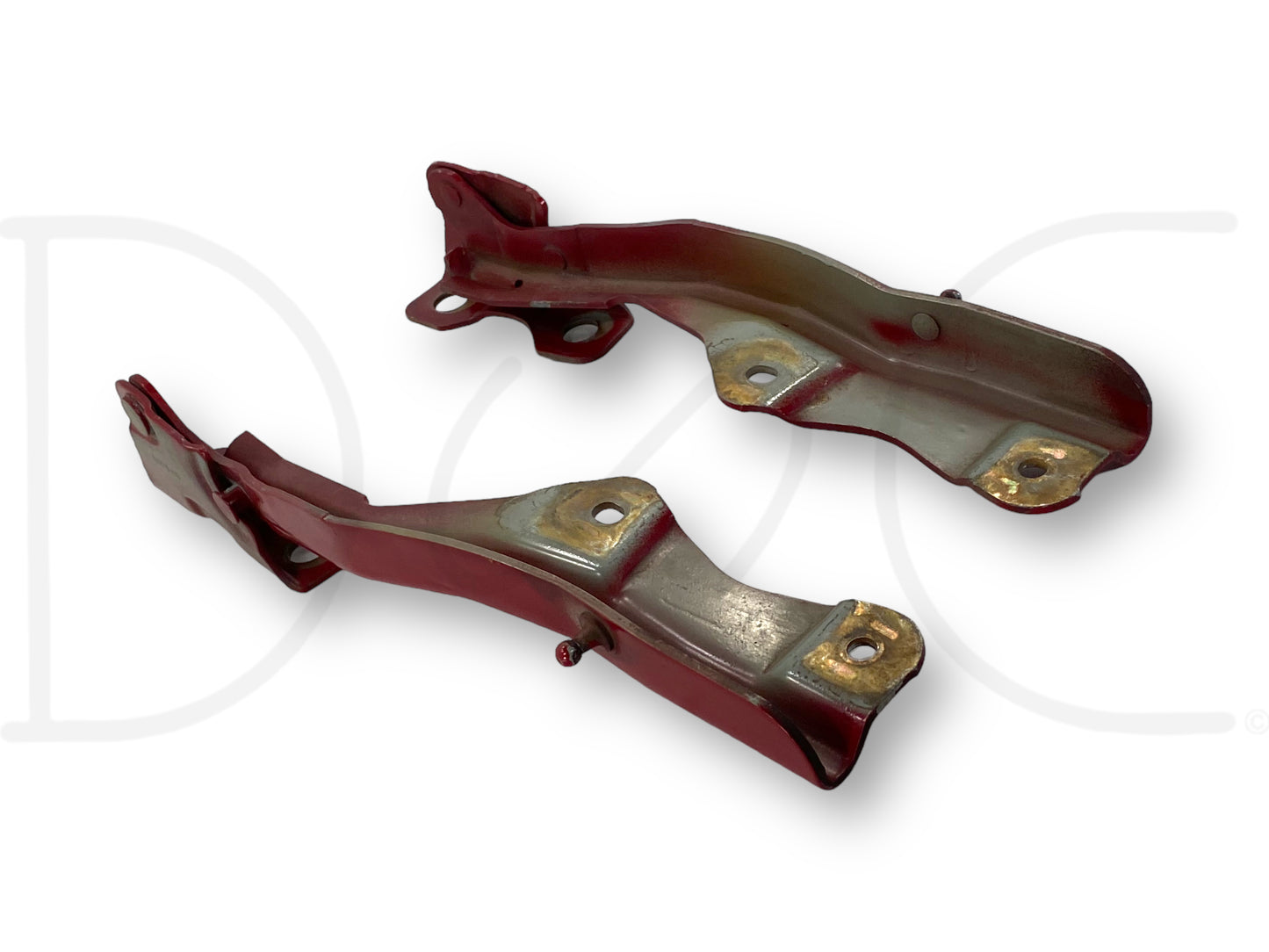 99-07 Ford F250 F350 Super Duty Hood Hinge Set Red Hood Hinges OE RH LH Pair