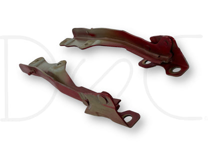 99-07 Ford F250 F350 Super Duty Hood Hinge Set Red Hood Hinges OE RH LH Pair