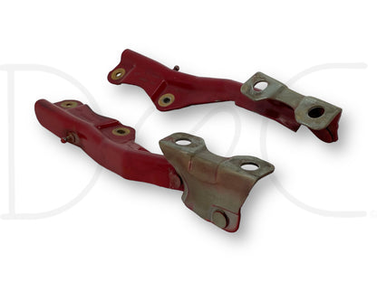 99-07 Ford F250 F350 Super Duty Hood Hinge Set Red Hood Hinges OE RH LH Pair