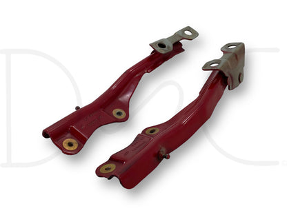 99-07 Ford F250 F350 Super Duty Hood Hinge Set Red Hood Hinges OE RH LH Pair