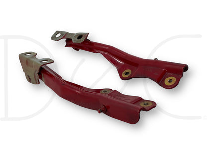 99-07 Ford F250 F350 Super Duty Hood Hinge Set Red Hood Hinges OE RH LH Pair