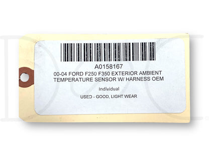 00-04 Ford F250 F350 Exterior Ambient Temperature Sensor W/ Harness OEM