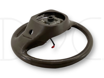 1999 E99 Ford F250 F350 Steering Wheel W/ Cruise Buttons Dark Praire Tan Leather