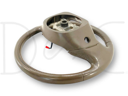 1999 E99 Ford F250 F350 Steering Wheel W/ Cruise Buttons Dark Praire Tan Leather