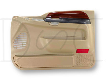 05-07 Ford F250 F350 Lariat RH Right Passenger Front Door Panel Tan OE