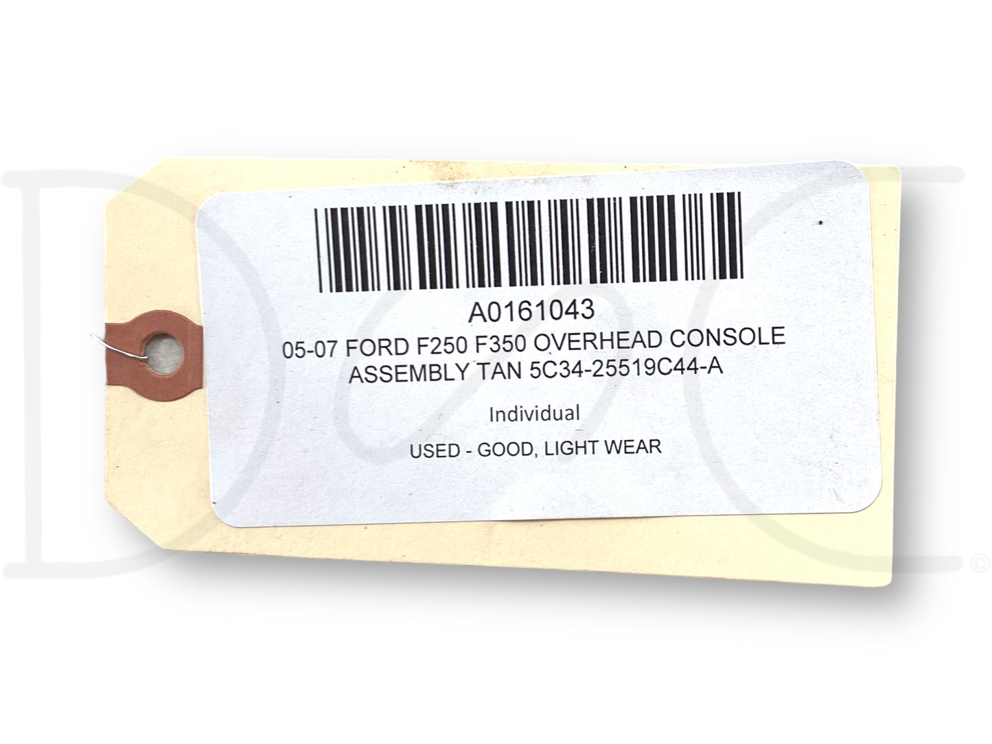 05-07 Ford F250 F350 Overhead Console Assembly Tan 5C34-25519C44-A