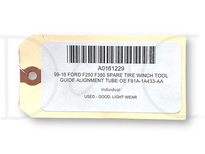 99-16 Ford F250 F350 Spare Tire Winch Tool Guide Alignment Tube OE F81A-1A433-Aa