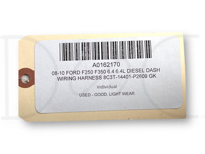 08-10 Ford F250 F350 6.4 6.4L Diesel Dash Wiring Harness 8C3T-14401-P2609 Gk