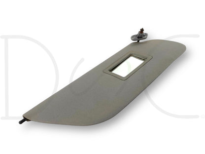 99-01 Ford F250 F350 RH Right Passenger Sun Visor Gray Cloth W/ Mirror OEM