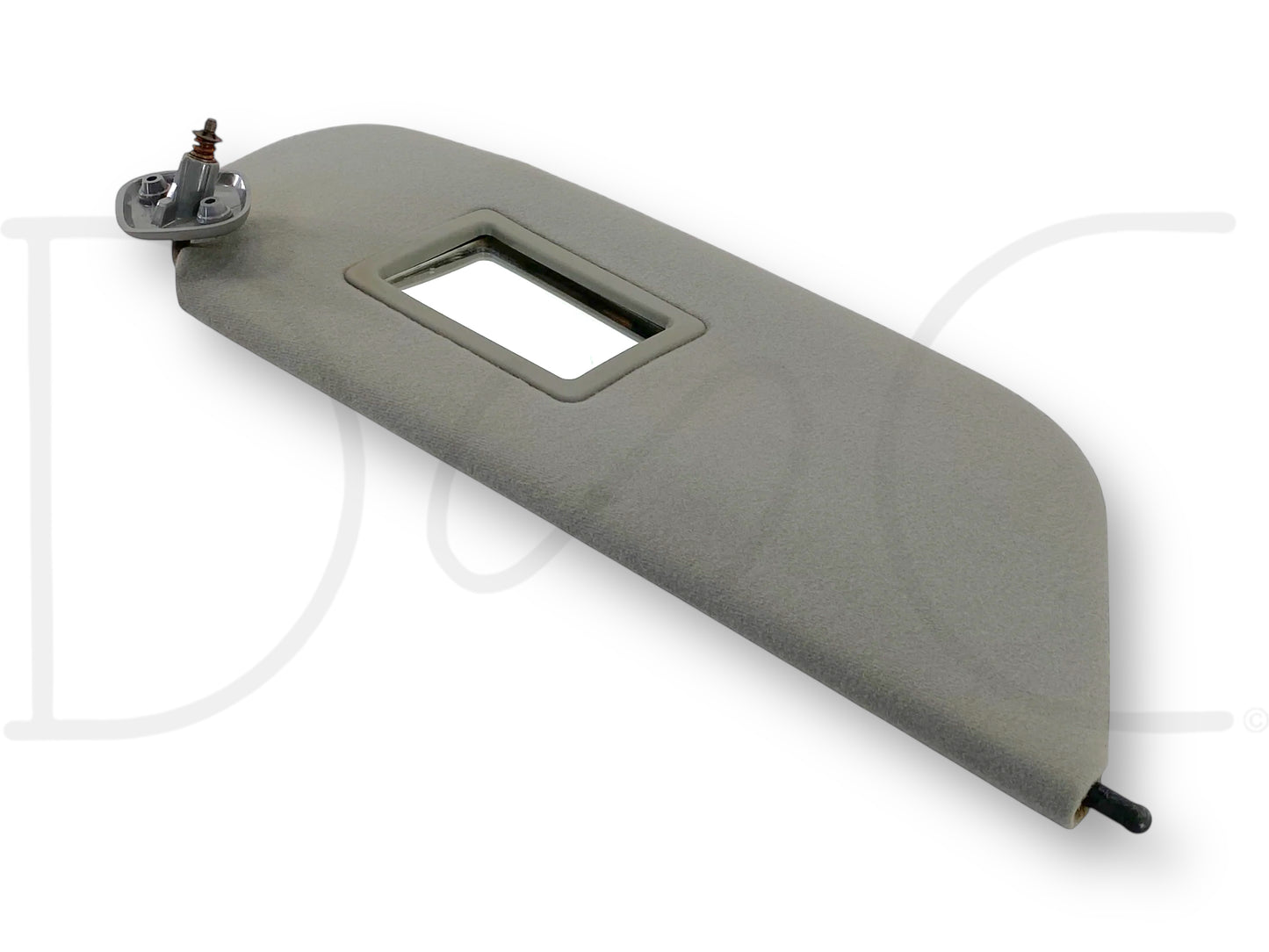 99-01 Ford F250 F350 RH Right Passenger Sun Visor Gray Cloth W/ Mirror OEM