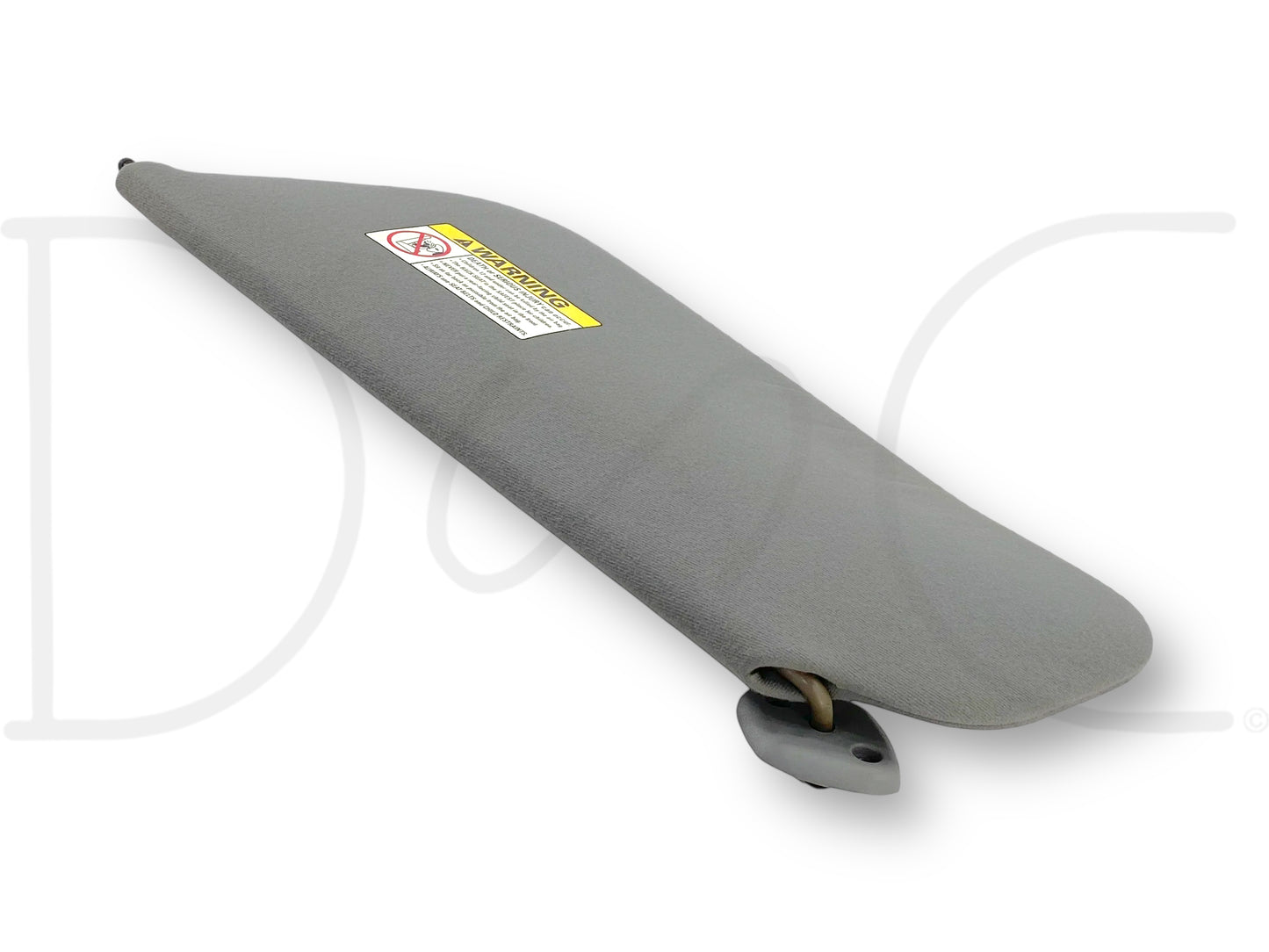 99-01 Ford F250 F350 RH Right Passenger Sun Visor Gray Cloth W/ Mirror OEM