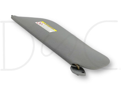 99-01 Ford F250 F350 RH Right Passenger Sun Visor Gray Cloth W/ Mirror OEM