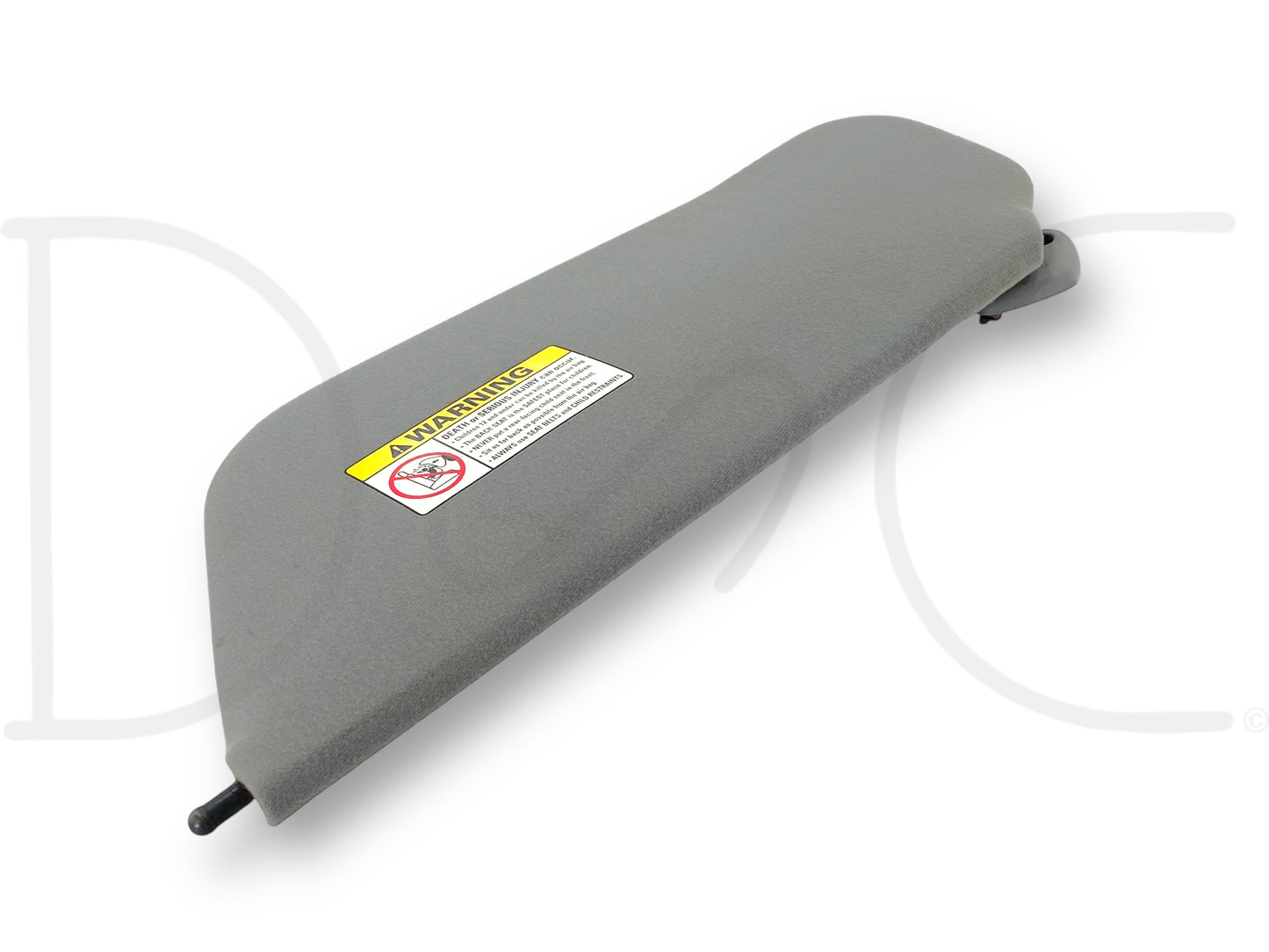99-01 Ford F250 F350 RH Right Passenger Sun Visor Gray Cloth W/ Mirror OEM