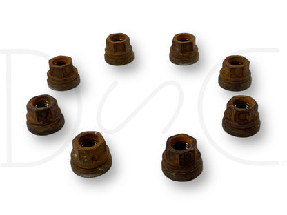 99-02 Ford F250 F350 Lug Nuts Set Of 8 Coarse Thread OEM Lug Nut Set