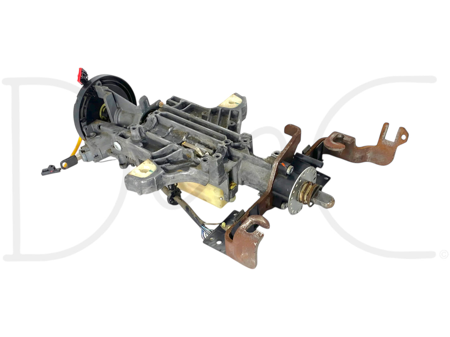 05-07 Ford F250 F350 Lariat Tilt Steering Column Auto W/ Key & Clockspring OE