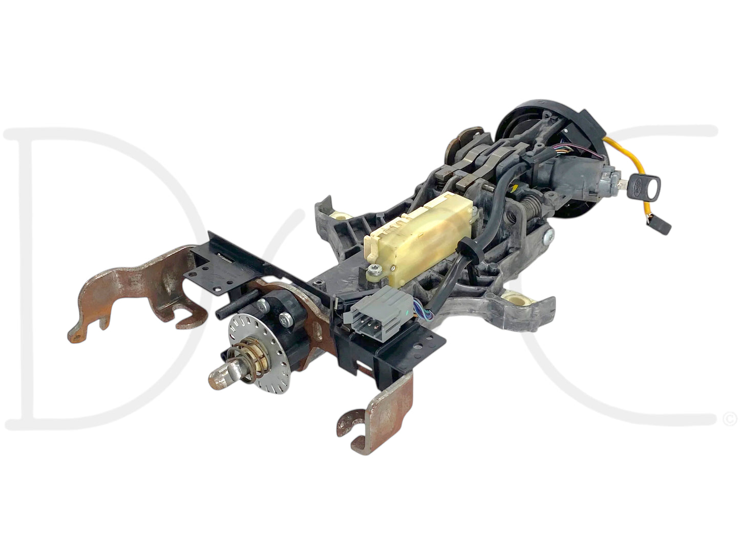 05-07 Ford F250 F350 Lariat Tilt Steering Column Auto W/ Key & Clockspring OE