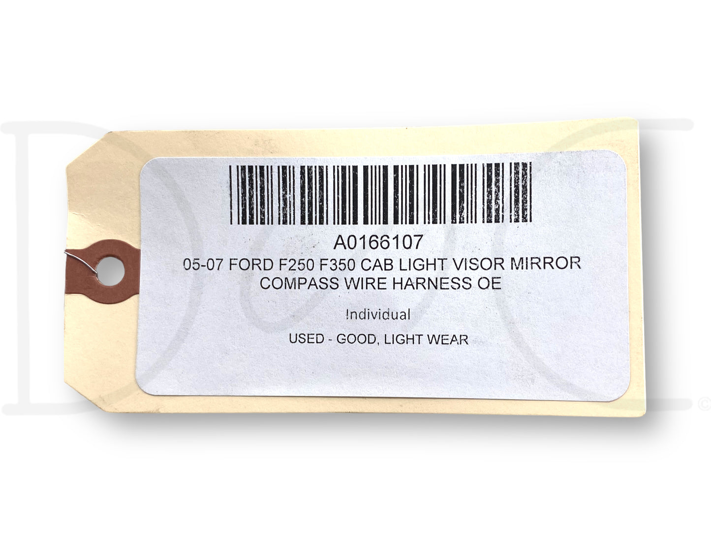 05-07 Ford F250 F350 Cab Light Visor Mirror Compass Wire Harness OE
