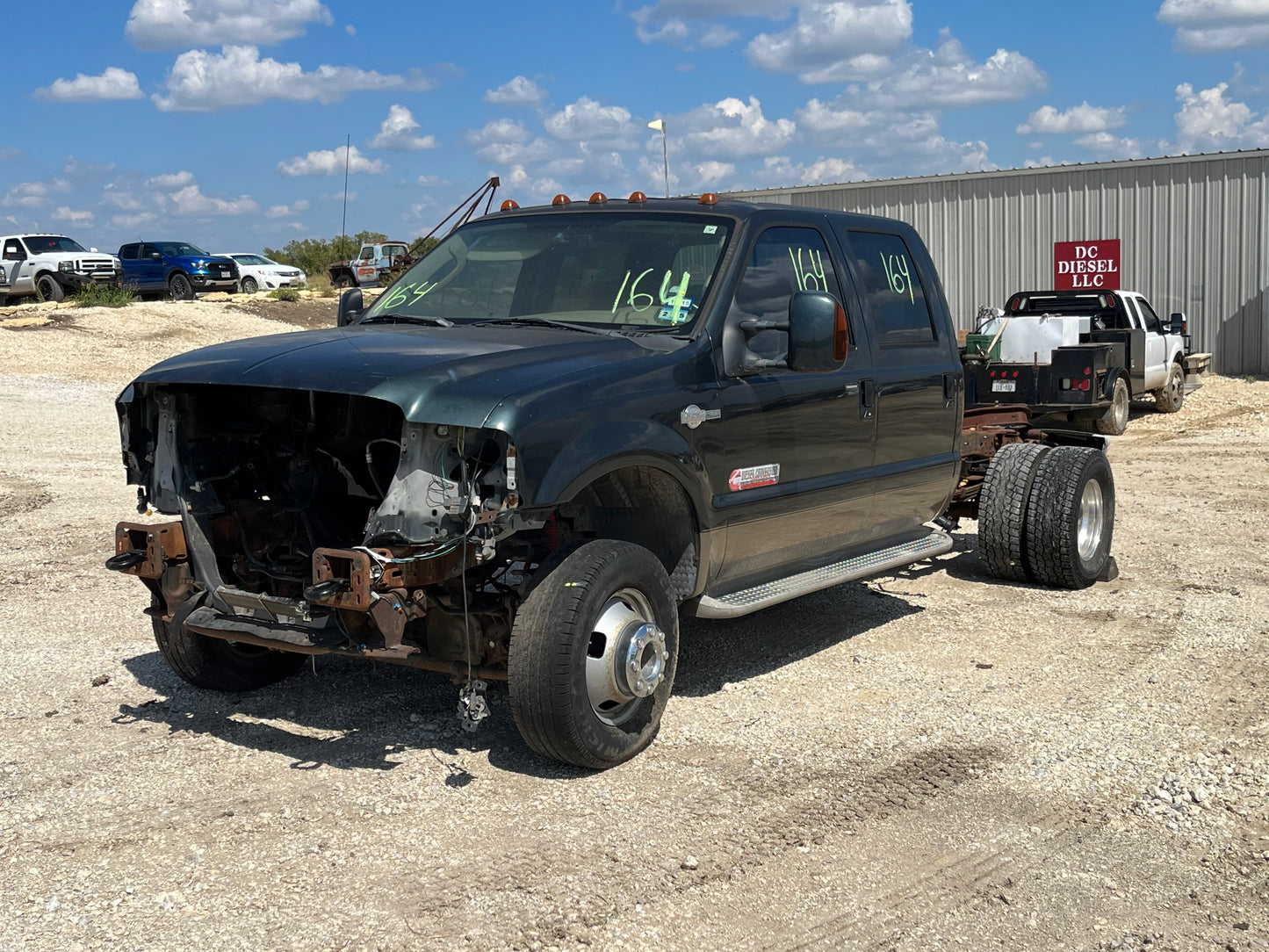 2005-2007 Ford F250 F350 Rear LH Left Driver Crew Cab Door Green/Tan