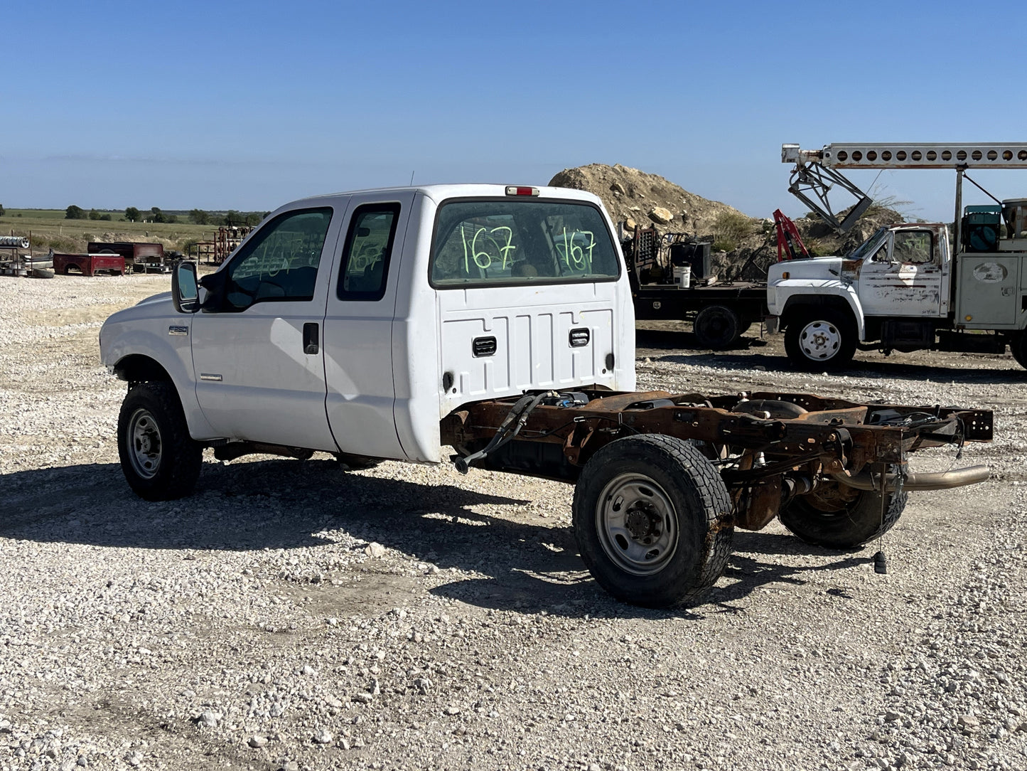 2005-2007 Ford F250 F350 Header Panel XLT White