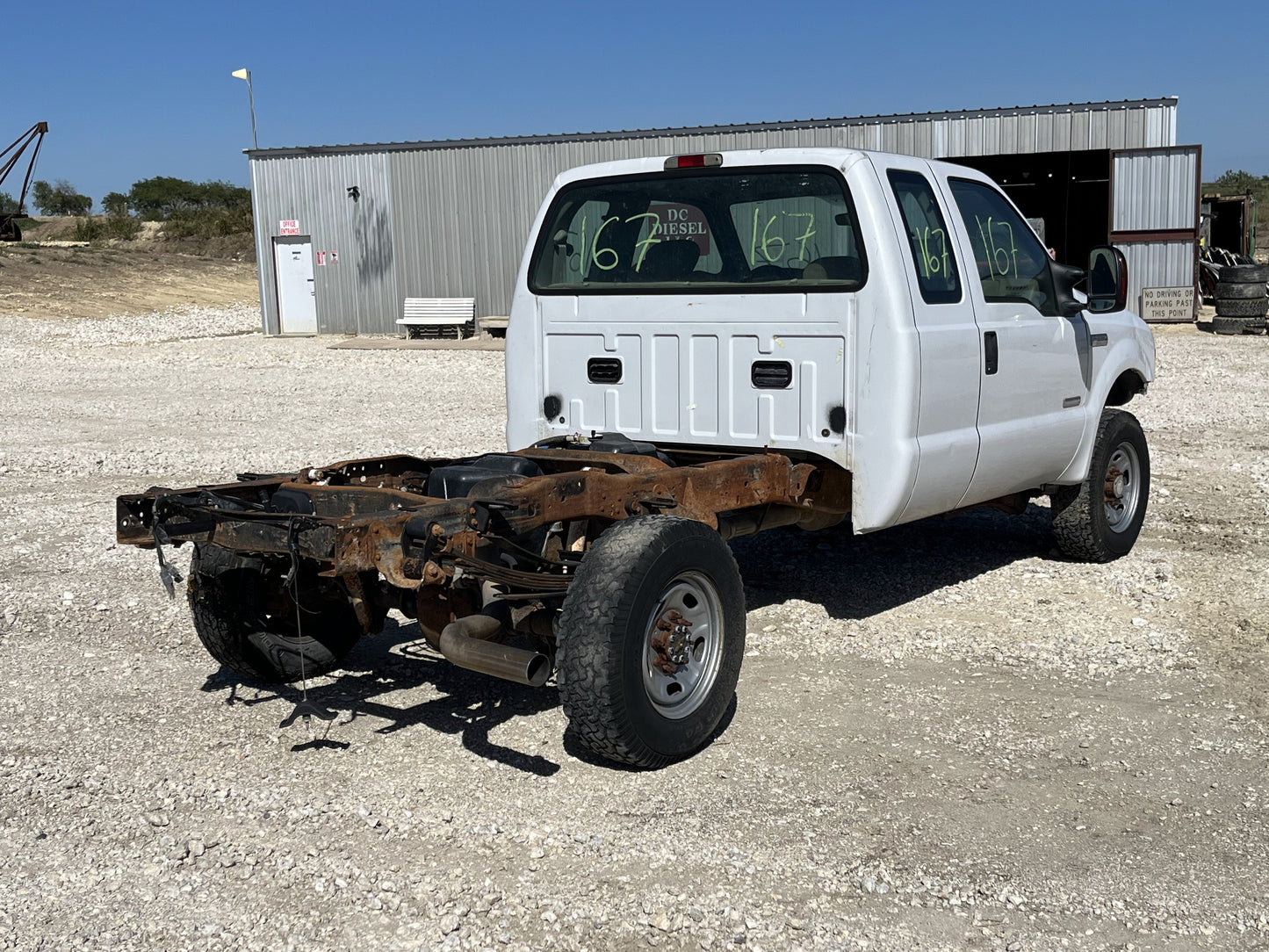 2005-2007 Ford F250 F350 Rear LH Left Driver Extended Cab Door White *Blem*