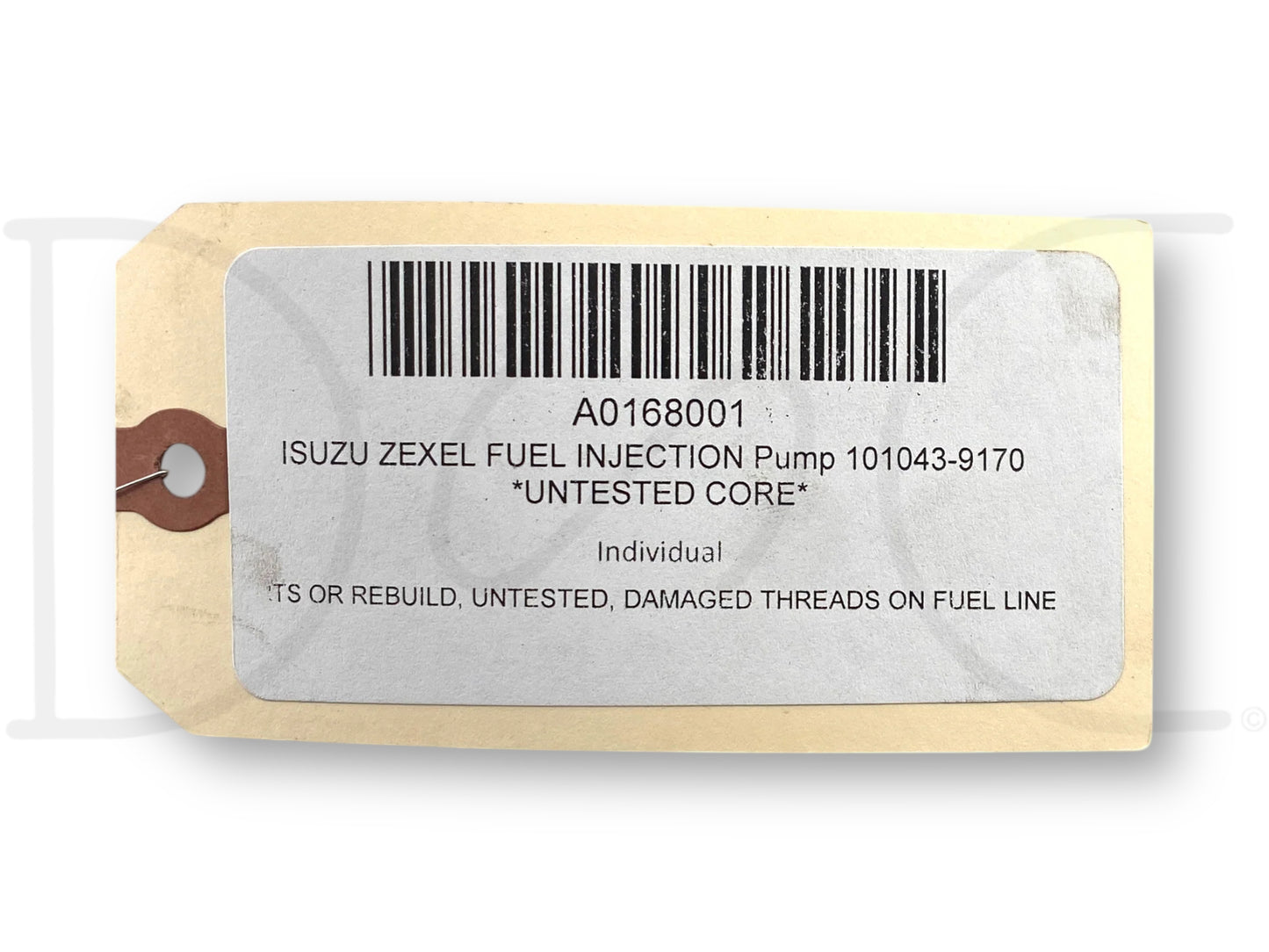 Isuzu Zexel Fuel Injection Pump 101043-9170  *Untested Core*