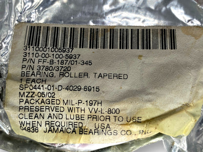 Tapered Roller Bearing Ff-B-187/01-345 3110-00-100-5937 Nos