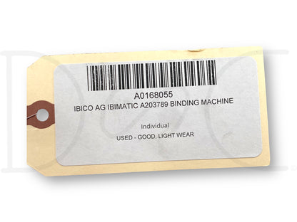 Ibico Ag Ibimatic A203789 Binding Machine