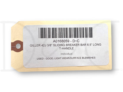 Giller 42J 3/8" Sliding Breaker Bar 6.5" Long T-Handle