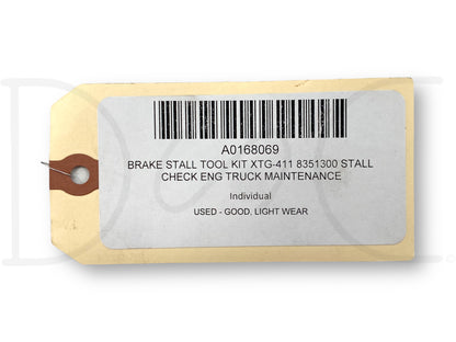 Brake Stall Tool Kit Xtg-411 8351300 Stall Check Eng Truck Maintenance
