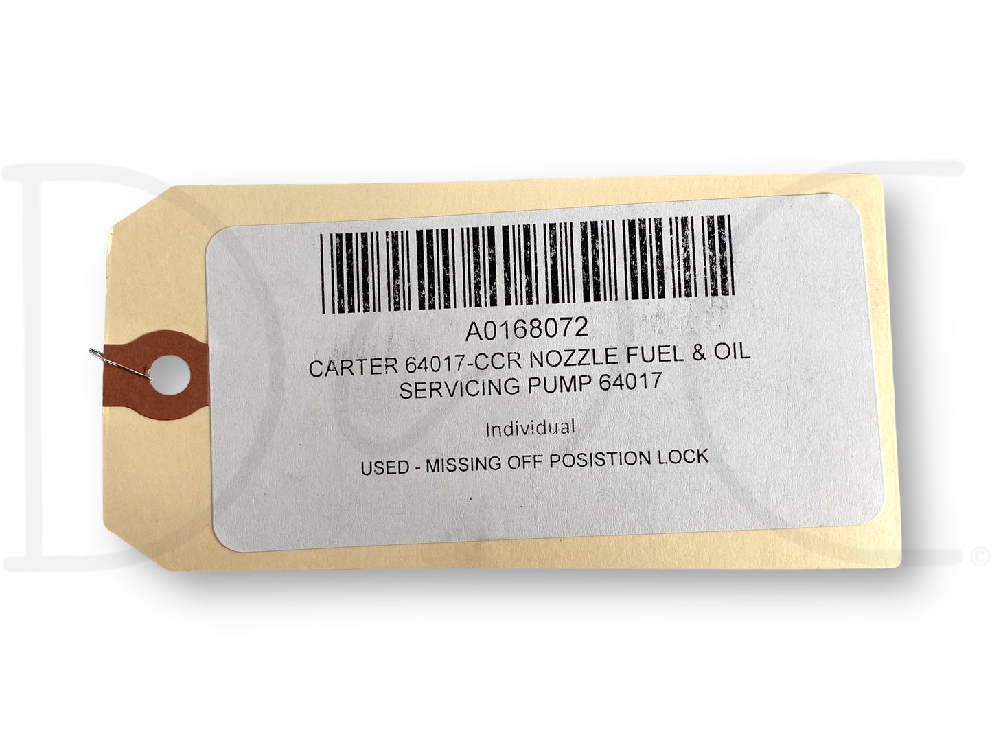 Carter 64017-Ccr Nozzle Fuel & Oil Servicing Pump 64017