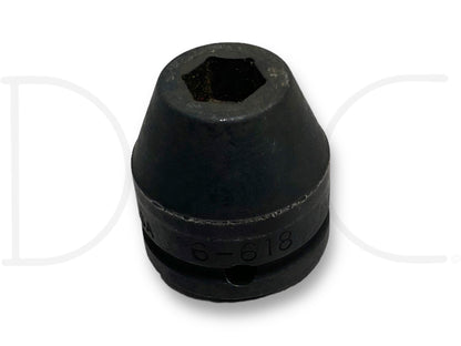 Williams 6-618 9/16" Impact Socket 3/4" Drive 6 Point