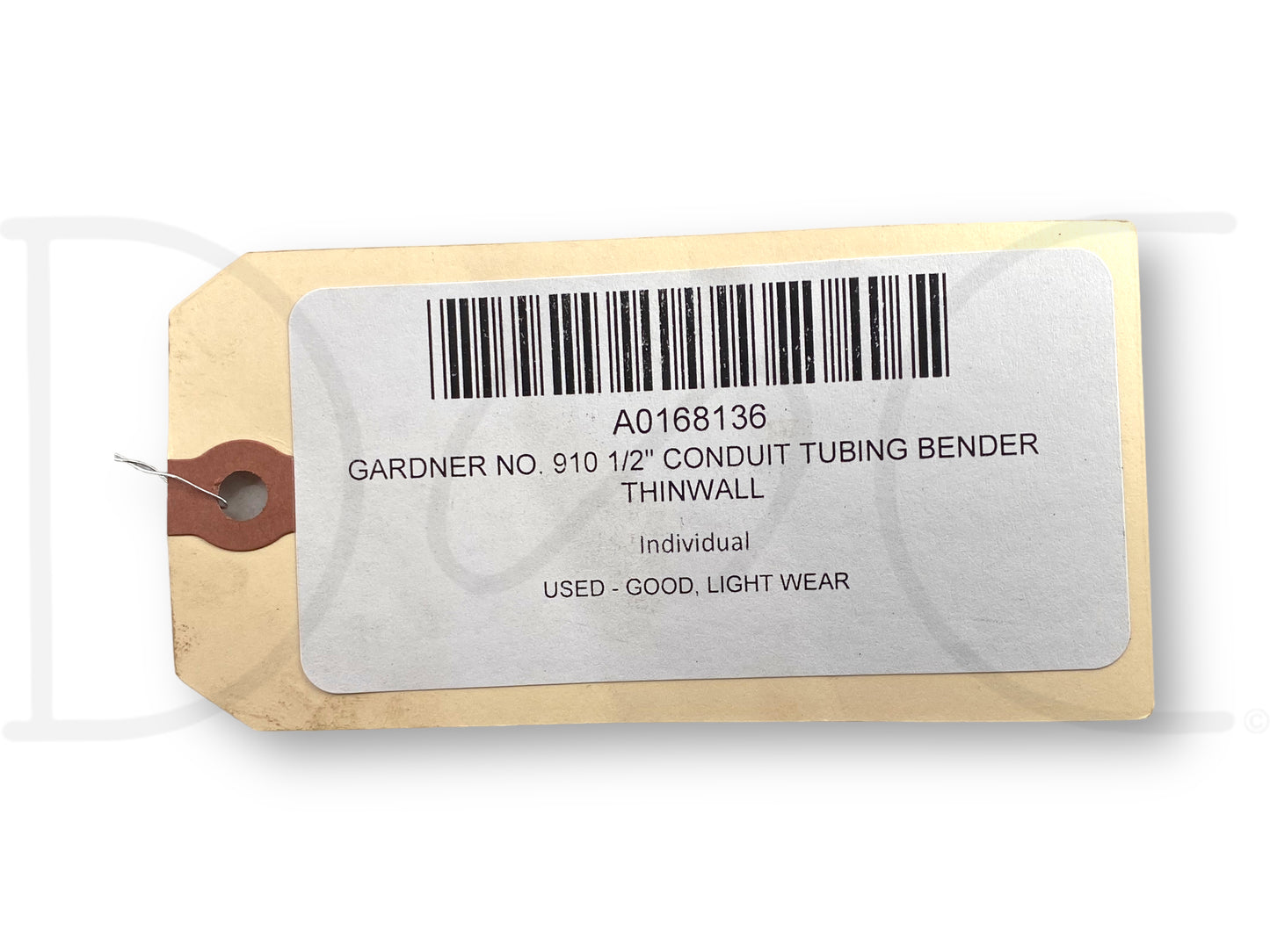 Gardner No. 910 1/2" Conduit Tubing Bender Thinwall