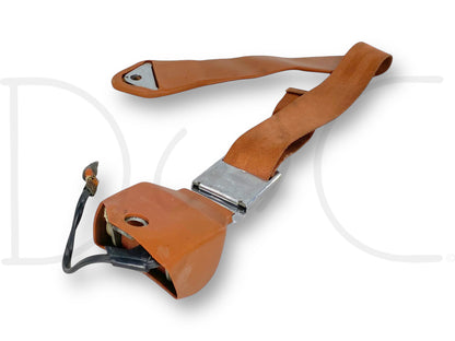 1967 Ford Thunderbird LH Left Driver Front Seat Belt Seatbelt And Buckle Tan OE