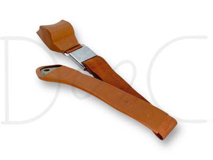 1967 Ford Thunderbird RH Right Passenger Front Seat Belt Seatbelt & Buckle Tan