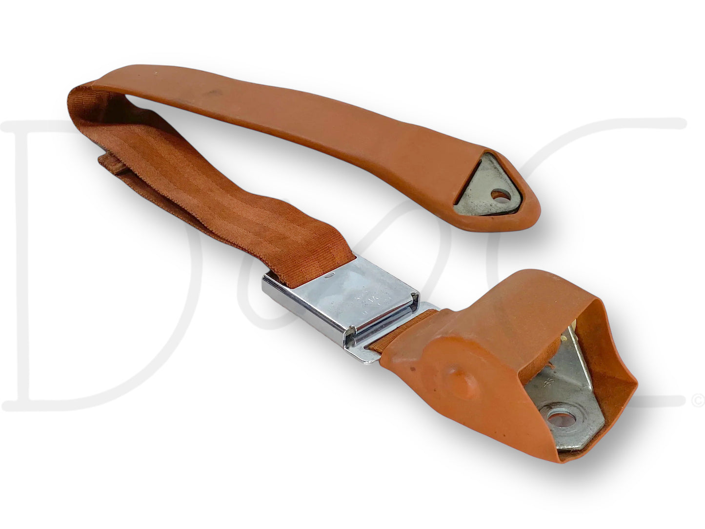 1967 Ford Thunderbird RH Right Passenger Front Seat Belt Seatbelt & Buckle Tan