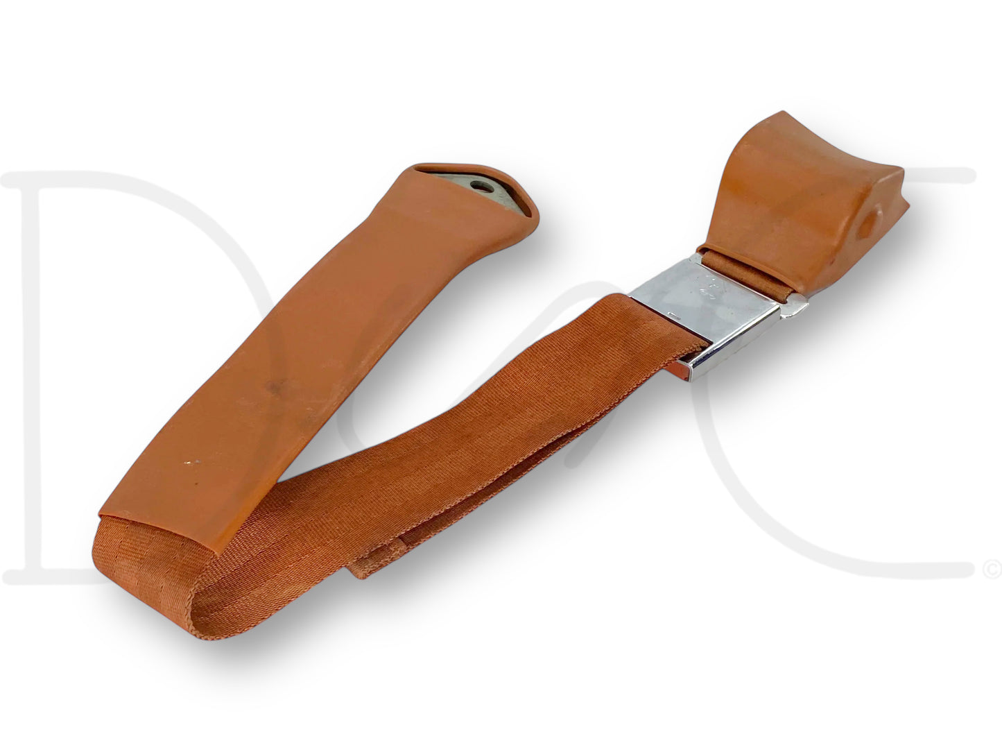 1967 Ford Thunderbird RH Right Passenger Front Seat Belt Seatbelt & Buckle Tan