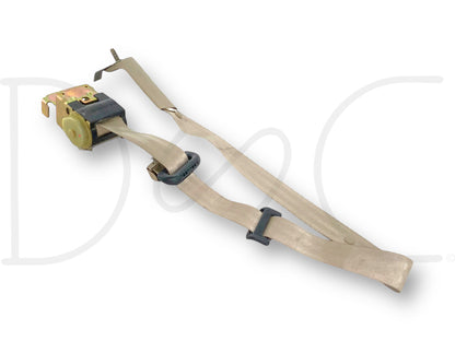 99-04 Ford F250 F350 RH Right Passenger Rear Seat Belt Seatbelt Tan OE