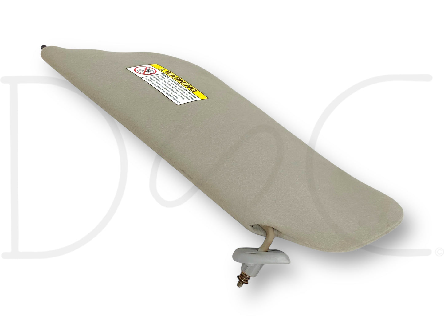 99-01 Ford F250 F350 RH Right Passenger Sun Visor Gray Cloth W/ Mirror OEM