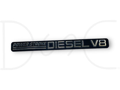 01-02 Ford F250 F350 7.3 7.3L Powerstroke V8 Turbo Diesel Door Badge Emblem OE