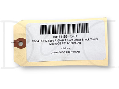 99-04 Ford F250 F350 4X4 Front Upper Shock Tower Mount OE F81A-18035-AB
