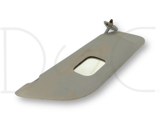 02-07 Ford F250 F350 RH Right Passenger Sun Visor Gray Cloth W/ Mirror OEM
