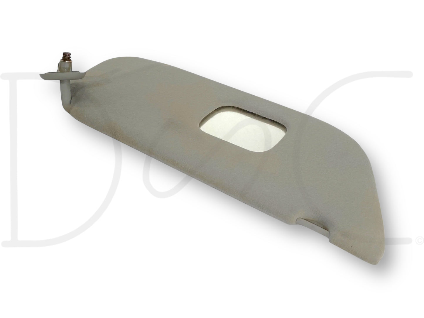 02-07 Ford F250 F350 RH Right Passenger Sun Visor Gray Cloth W/ Mirror OEM