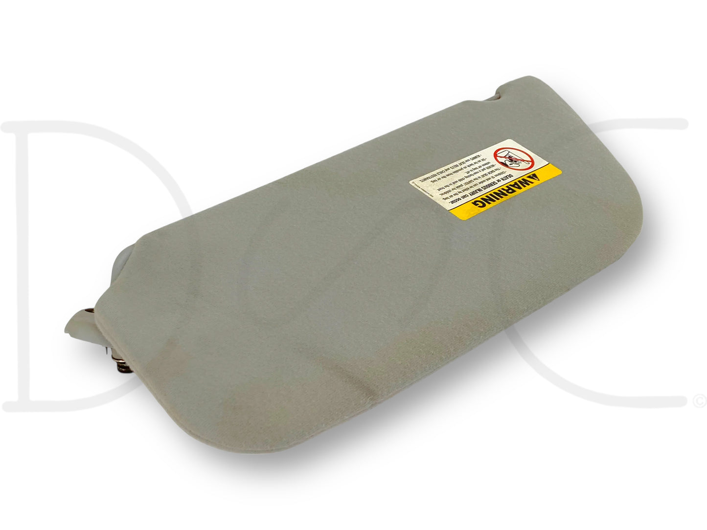 02-07 Ford F250 F350 RH Right Passenger Sun Visor Gray Cloth W/ Mirror OEM