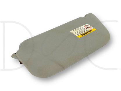 02-07 Ford F250 F350 RH Right Passenger Sun Visor Gray Cloth W/ Mirror OEM